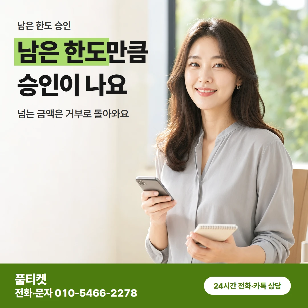 아이폰 남은 한도 안 승인